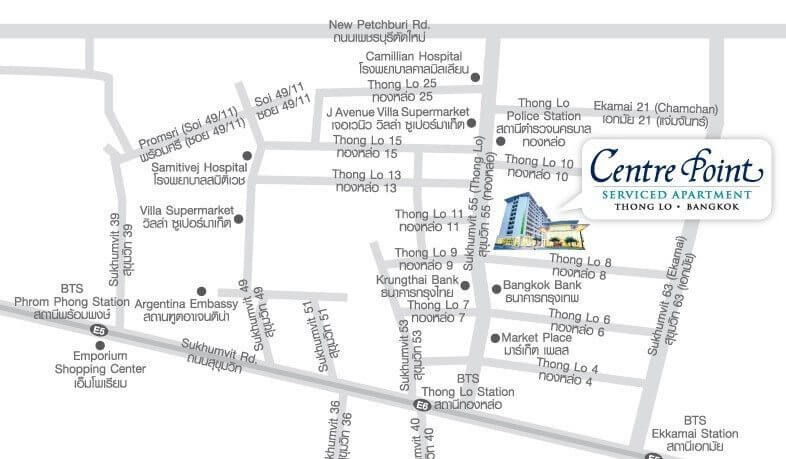 Centre Point Hotel Sukhumvit 10 - Map